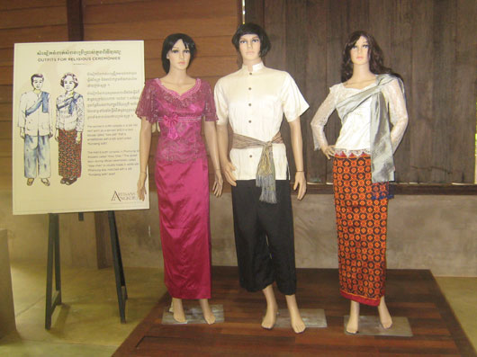 Museum display at the Angkor Silk Farm, photo credit saraherhodes.com