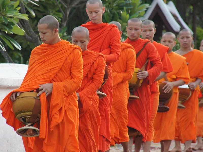 Luang Prabang morning alms giving