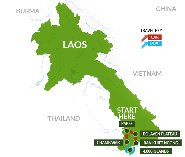 laos 4000 islands map