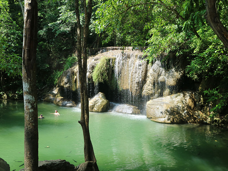 Thailand waterfall and trekking
