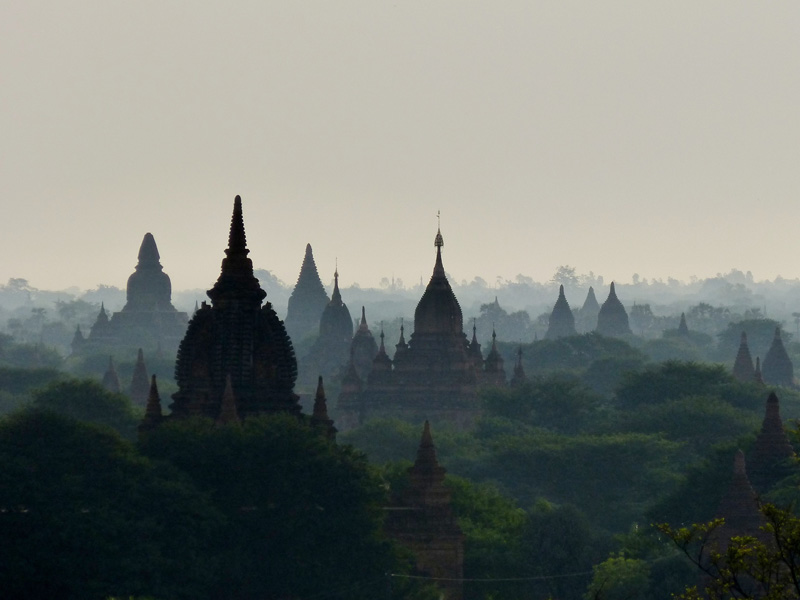 golf and temples burma