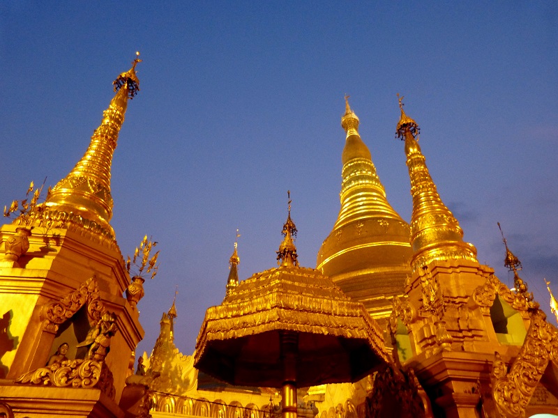 Shwedagon pagoda uncovered