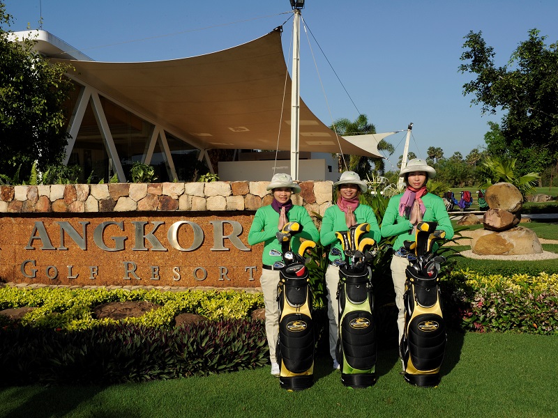 Caddies of the Angkor Golf resort