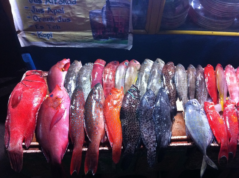 Fish market in Labuan Bajo