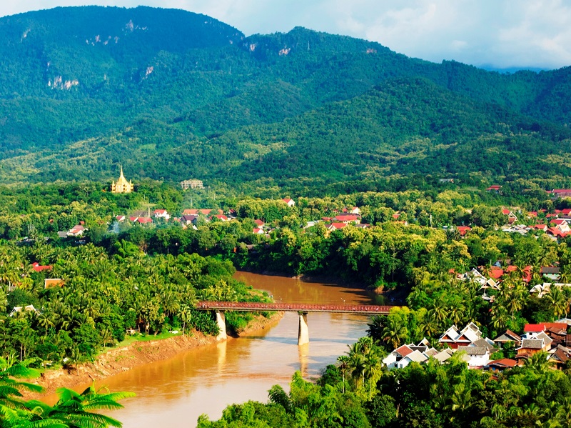 View of Luang Prabang from Mount Phousi