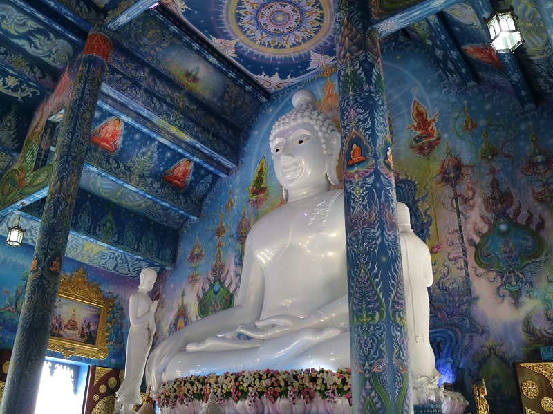 Chiang Rai Blue Temple also known as Wat Rong Suea Ten