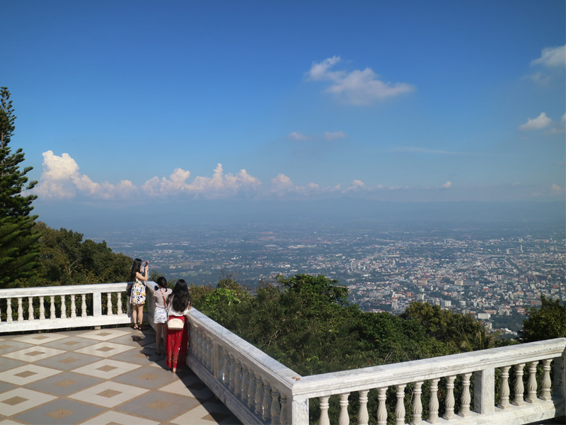 View of Chiang Mai City viewed from Wat Phra That Doi Suthep