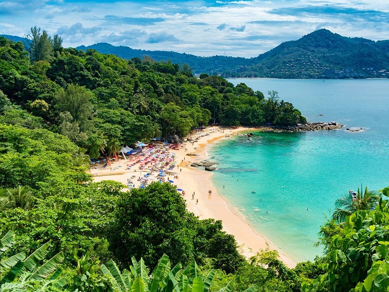 Relax on an idyllic beach in Phuket on a Thailand holiday