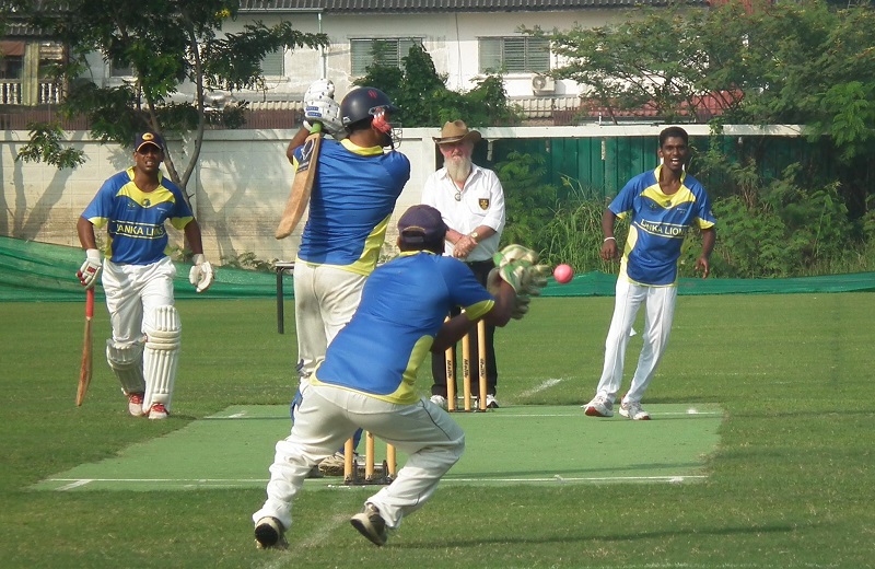 Game of cricket in session