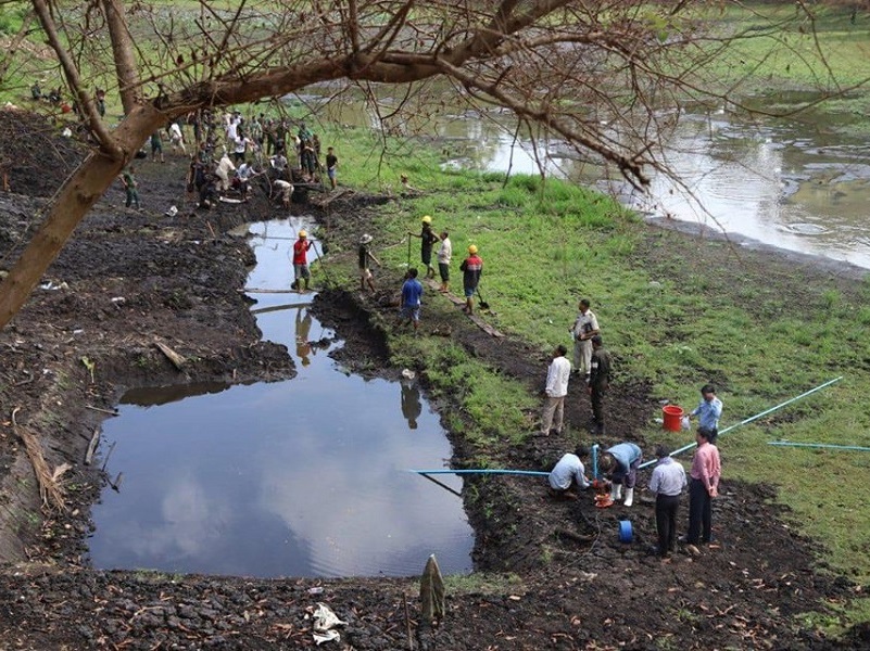 Apsara Authority pumping water