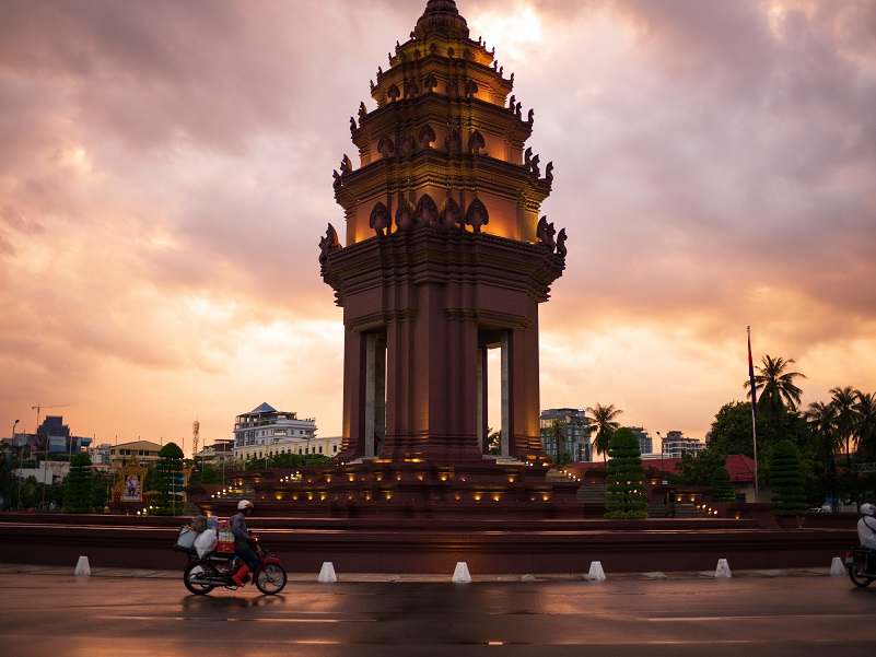 Cambodia's independance monument in Phnom Penh