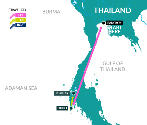 North Thailand Map